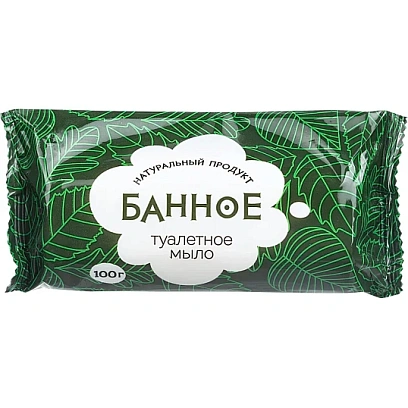 Мыло туалетное твёрдое Банное 100 гр. РМЗ_486785