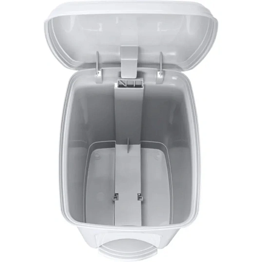 Ведро мусорное (контейнер) 7 л с педалью св. серый