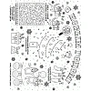 Наклейка на окно новогодняя из ПВХ пленки, с раскраской 30x38см арт.92054