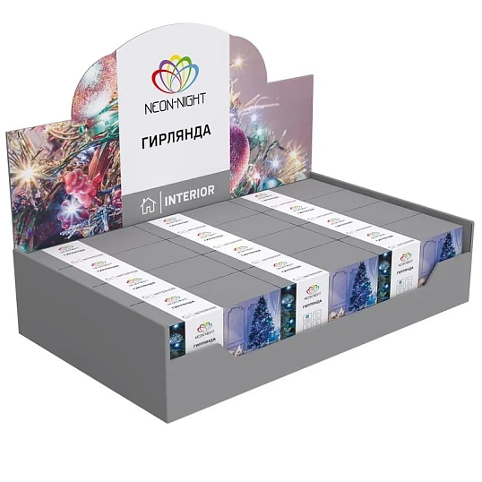 Гирлянда светодиодная Твинкл Лайт 6 метров, прозрач ПВХ, Белый 303-175