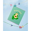 Тетрадь общая А5 48л №1School Avocat зел,клет,скреп, ВД-лак