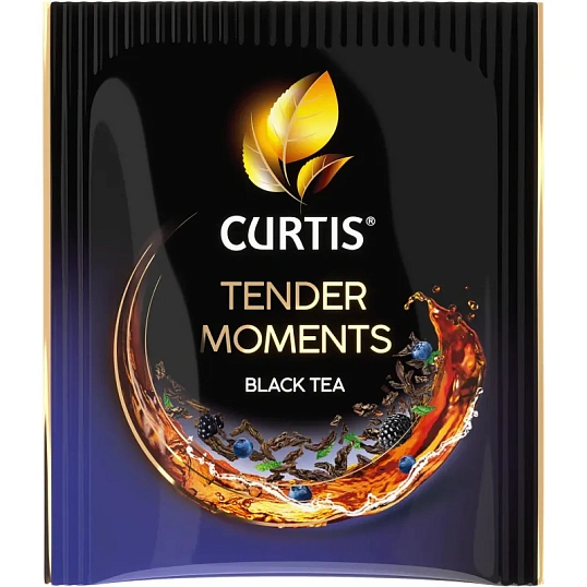 Чай Curtis Tender Moments черн со вкус черники, ежев. и мяты,1,5гх100сашет