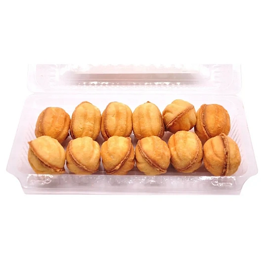 Печенье Орешки с начинкой вареная сгущенка Московсвитс, 260г