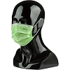 Маска медицинская 3-х сл., резинка, мятный/зеленый, Sense, картон 50шт/уп