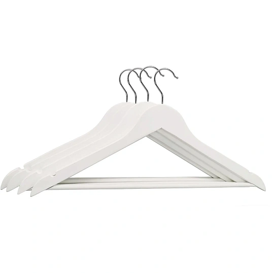 Вешалка-плечики WW_Комус Мебель WH018 дер.пер.п.рез.анис/бел.р.52-54 3шт/уп