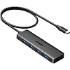 Разветвитель USB UGREEN CM219 (65258) 4Port USB-A 3.2,Gen1 Hub,с USB-C,черн