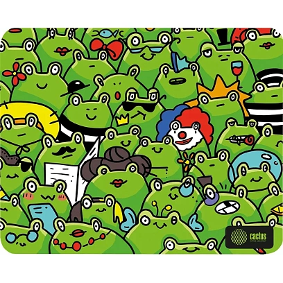 Коврик для мыши Cactus Frogs 300x250x3мм (CS-MP-D09M/CS-MPC-D09M)