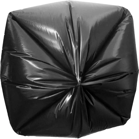 Мешки для мусора ПСД 160л 40мкм 10шт/рул черный 80x102см Luscan