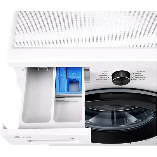 Стиральная машина LG F2Y1WS6W кл.:A фронт. макс.:6.5кг белый инвертер