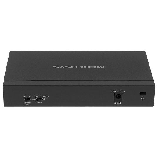 Коммутатор неуправляемый Mercusys MS108GP (L2) 8x1Гбит/с 7PoE+ 65W
