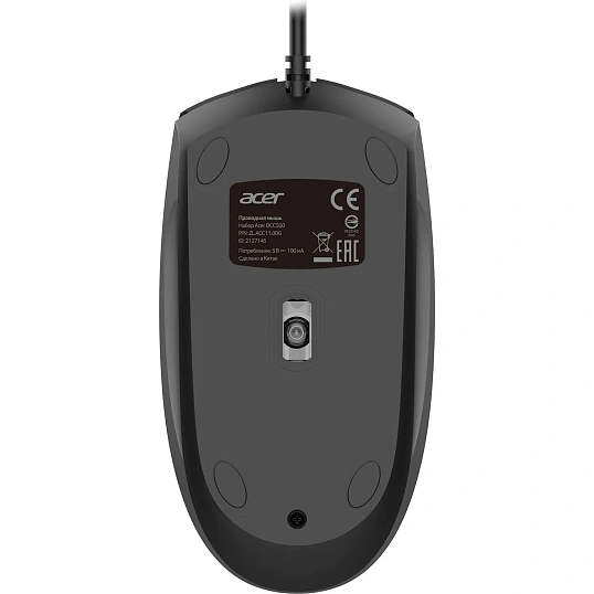 Набор клавиатура+мышь Acer OCC500,черный,USB (ZL.ACC11.00G)