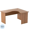 Стол эргономичный Easy One 22/22 правый (1400x1200x740мм) орех new
