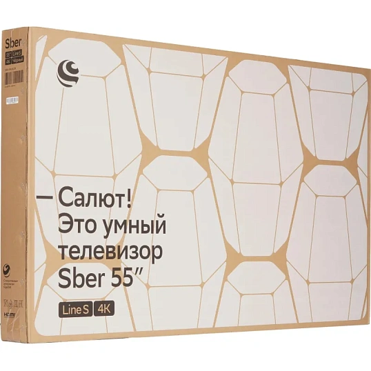 Телевизор Sber SDX-55U4139, UHD, смарт (Салют ТВ)