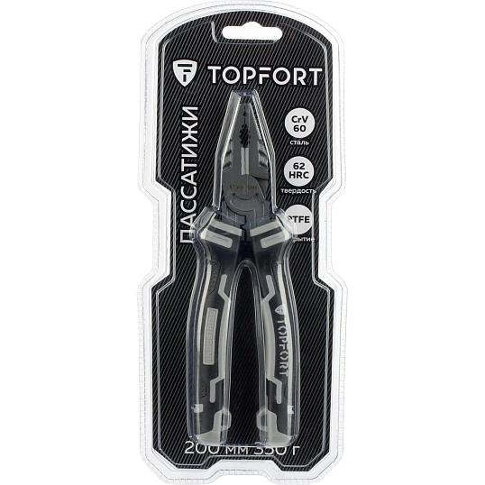 Пассатижи 200мм/8 Topfort Industrial