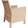 Кресло TDT_садовое капучино под ротанг
