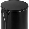 Ведро мусорное с педалью круглое 10 л черное, 200 ммx 310 мм