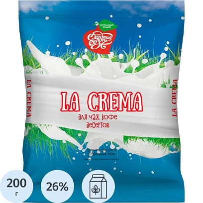 Заменитель сухих сливок Сладкий Сезон La Crema, 200гр