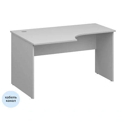 Стол SP Бюджет левый 2364.290 (402662) 1360х900/600х740 Белый шагрень