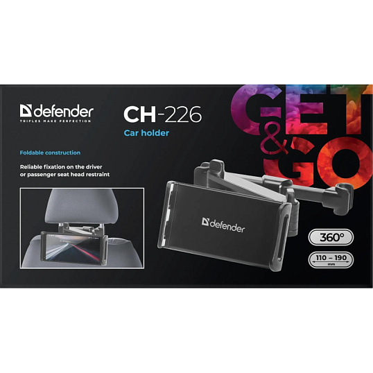 Держатель Defender автомобильный CH-226 110-190 мм, на подголовник (29226)