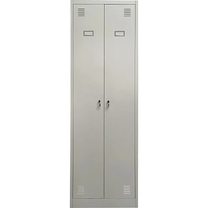 Шкаф для одeжды металлический CBNT_2L-B1A 600х500х1850 + полка для oбуви