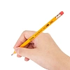 Карандаш чернографитный Deli Scribe HB 6-гр, с ластиком, желтый EC003-HB