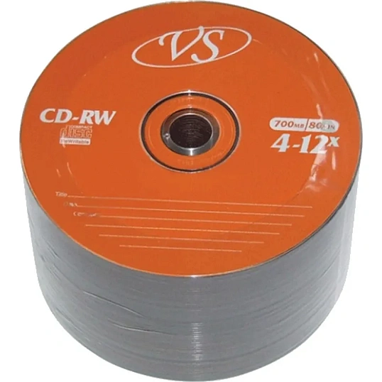 Носители информации VS CD-RW 700MB 4-12x Bulk/50