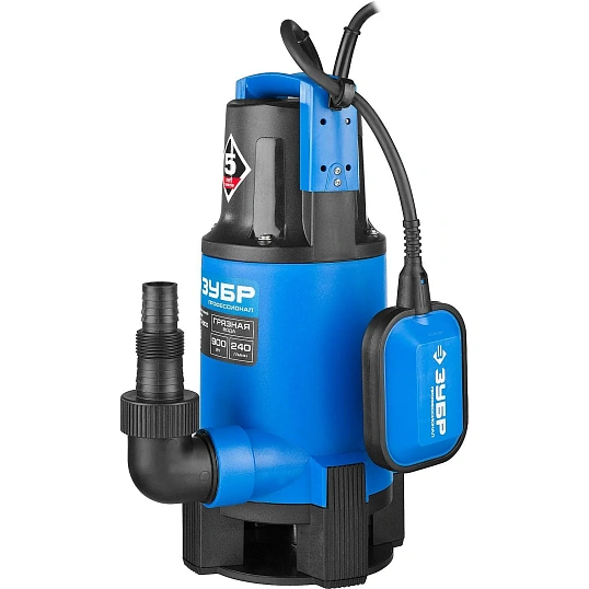 Насос дренажный для грязной воды ЗУБР Профессионал НПГ-Т3-900