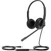 Гарнитура головная Yealink UH34 Dual UC Дуо, Проводная, HD звук, USB, шт