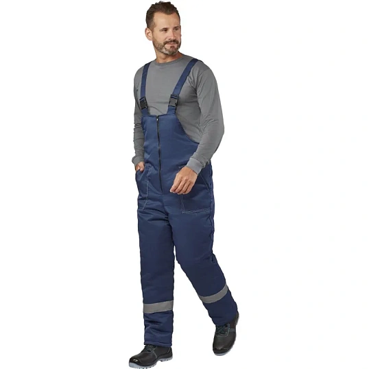 Полукомбинезон рабочий зимний м з32-ПК син смес 56-58 170-176 (Арсенал-СП)