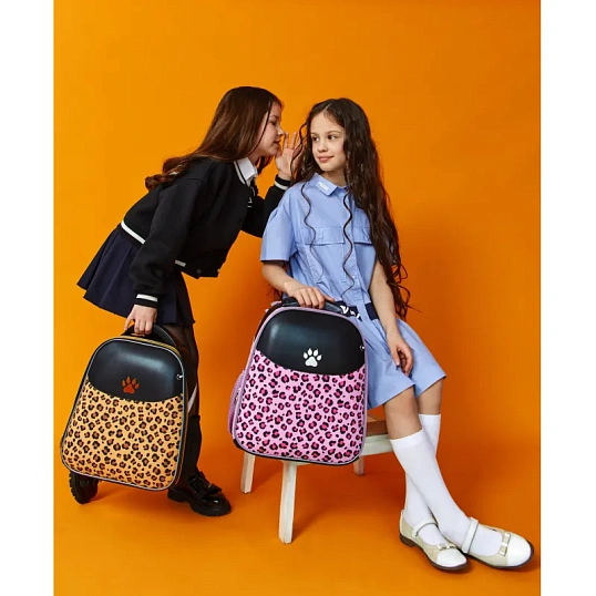 Ранец Комус Класс LEO сиреневый,Basic, 2 отд., эргоном. Спинка