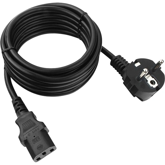 Кабель (питания) Cablexpert PC-186-1-3M,3м,Schuko-C13,Сечение 3x1кв.мм,черн
