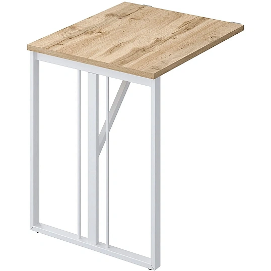 Брифинг Комус Мебель К-Loft Director 241B002 700х600х752 дуб натур/белый