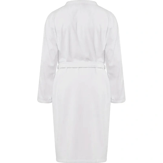 Халат банный микровелюр Luscan, 52, 300 гр/м2, Отель белый