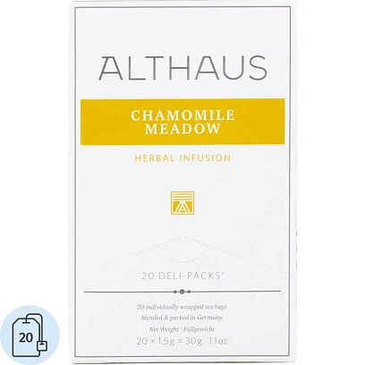 Чай травяной в пакетиках Althaus Chamomile Meadow(Ромашковый) 20пакx1,5гр