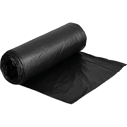 Мешки для мусора ПНД 30л 10мкм 25шт/уп чрн с оттен метал 50х60см_Green Pack