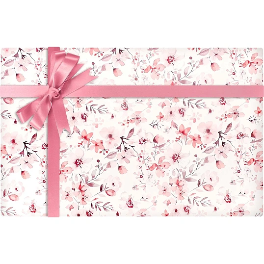 Бумага упаковочная Нежные цветы(70x100см, 10 л) Соб. разрабУБ-6815