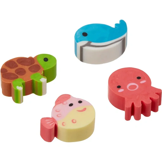 Ластик Deli EH03206 термопластичный каучук, ассорти, 20 шт./упак