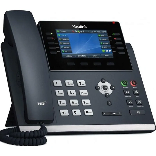 Ip-телефон Yealink SIP-T46U,2 порта USB, 16 аккаунтов,BLF,PoE,GigE,без БП