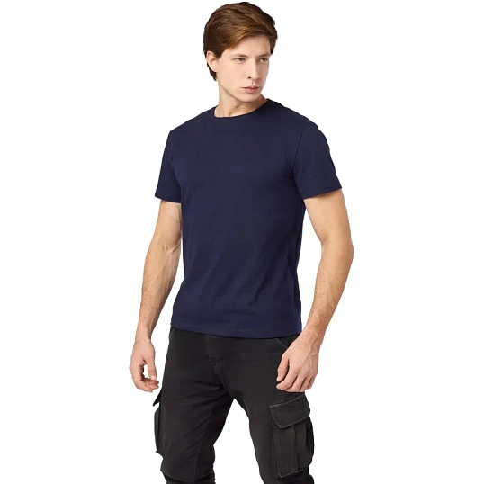 Футболка (160 г.) с кор.рукавом т син.(ХХХХL)