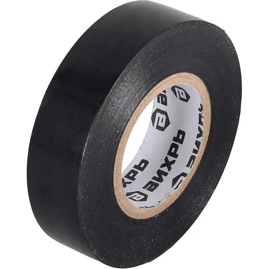 Изолента Вихрь ПВХ черная (20 м x 19 мм)