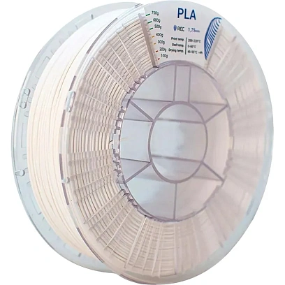 Катушка PLA пластик REC 1.75мм белый