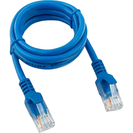 Патч-корд UTP Cablexpert PP12-1M/B кат.5e, 1м, синий