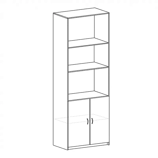 Шкаф SP Бюджет   полузакр. 2552 (651,879) груша 1810 956206