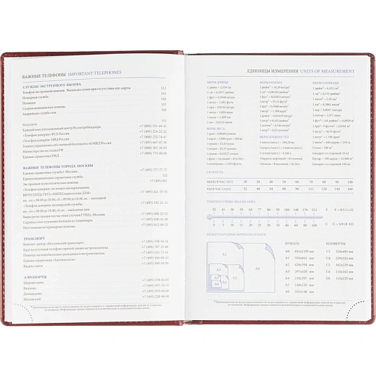 Ежедневник датированный 2026, бордо, А5, 148x218 мм, 352 стр,АТТАСНЕ Agenda