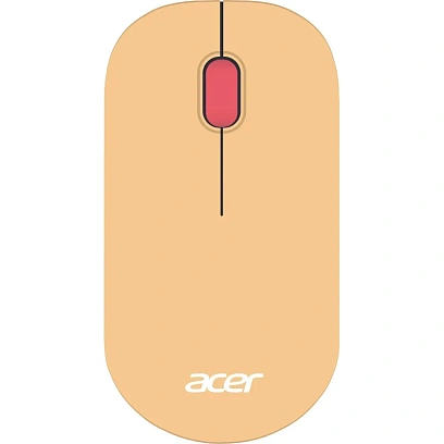 Мышь компьютерная Acer OMR205 оптич./1200dpi/беспроводн/USB/розовый/бежевый