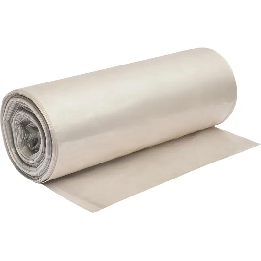 Мешки для мусора ПВД 240л 80мкм 10шт/рул прозрачные 90x140см Luscan