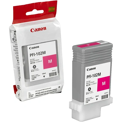 Картридж струйный Canon PFI-102M (0897B001) пур. для IPF500/600/700