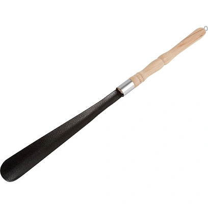 Ложка Рожок для обуви металлический с дер.ручкой 60 см 240061