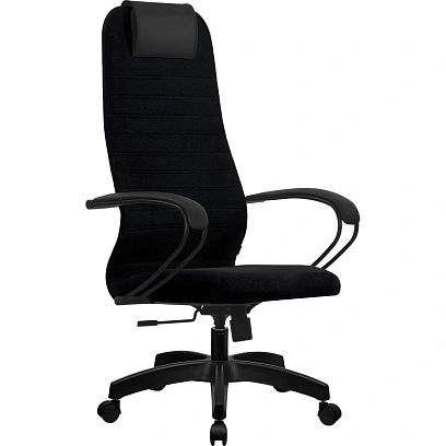Кресло MT_EChair SU-B-10 ткань черный подл.130/осн.001