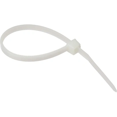 Хомут стяжка нейлоновая морозост TOPFORT 3х100 (2,5х100 мм) белый 100 шт/уп